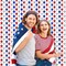 4th of July Party Decorations 2 Pack 3.3 x 6.6 FT Red Silver Blue Star Tinsel Foil Fringe Curtains